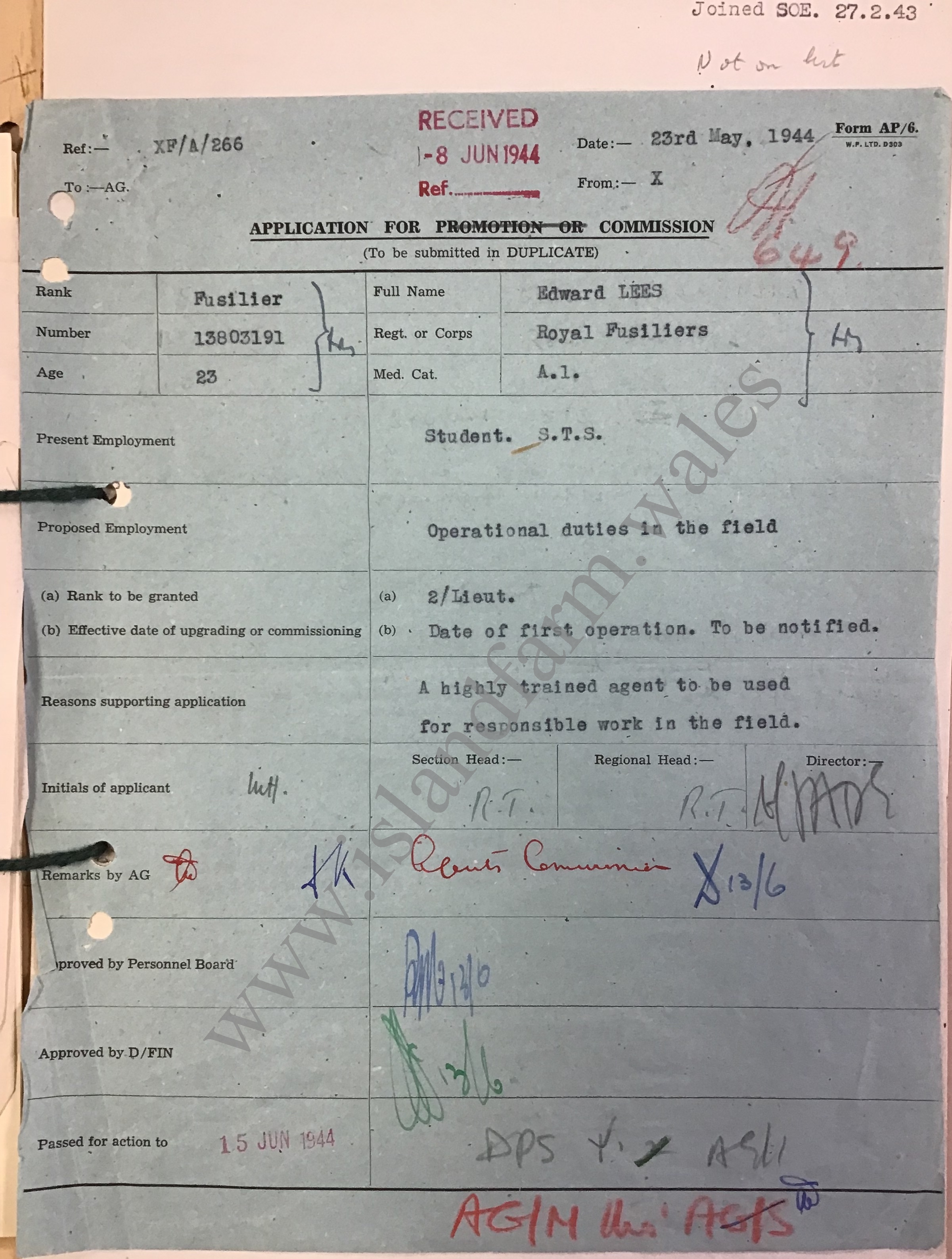 SOE suitability document